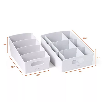 YouCopia Divided Bin Organizer 2-Piece Set