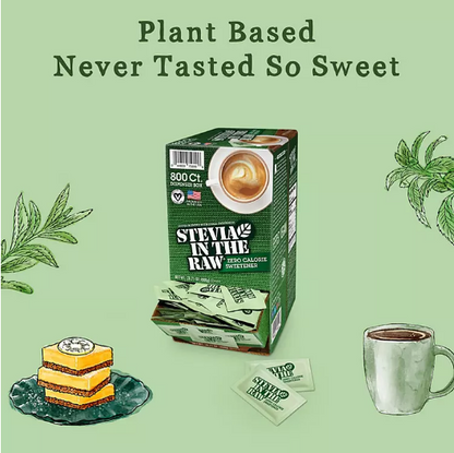 Stevia In The Raw Plant-Based Zero Calorie Sweetener Packets (800 ct.)