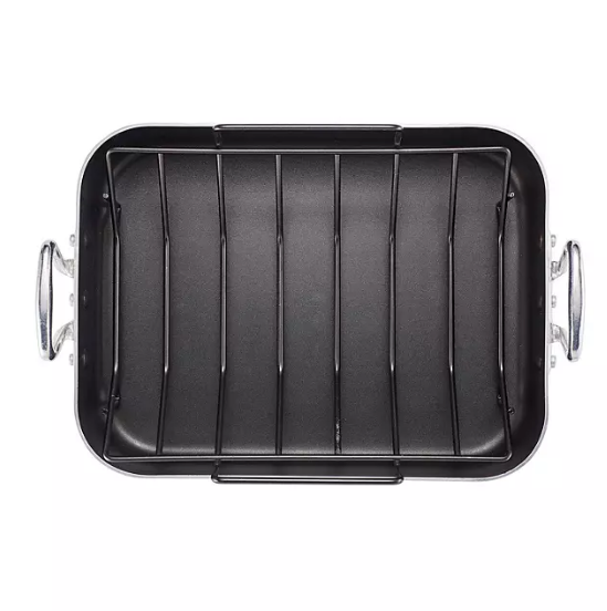 Tramontina Polished Aluminum 16" Nonstick Roasting Pan