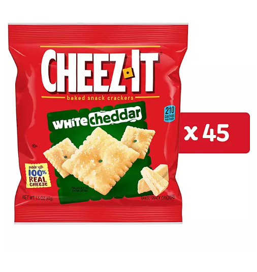 Cheez-It White Cheddar Snack Packs (1.5 oz., 45 pk.)