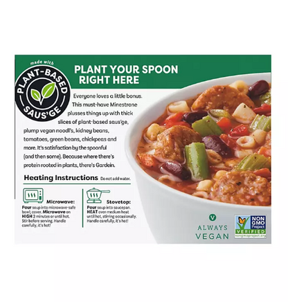 Gardein Plant Based Minestrone & Saus'ge Soup (15 oz., 6 pk.)