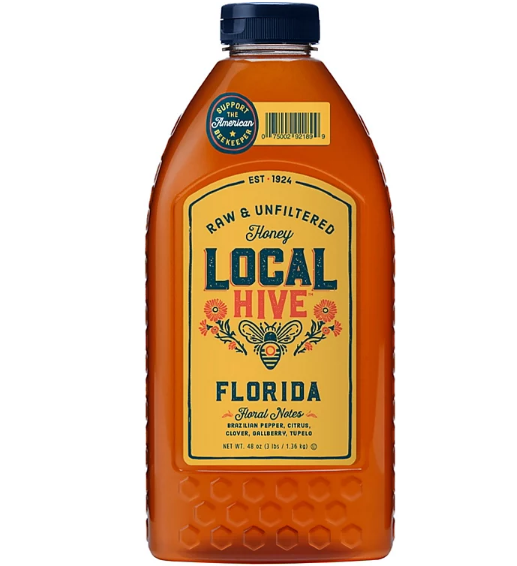 Local Hive Florida Raw & Unfiltered Honey (48 oz.)