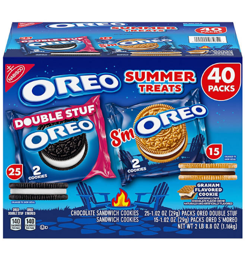 Oreo S'moreo Summer Treats Variety Pack (1.02 oz., 40 pk.)