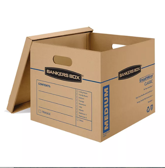 Bankers Box SmoothMove Classic 14 Box Kit (8 Medium/6 Large)