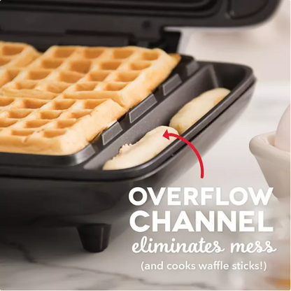 Dash No-Mess Nonstick Waffle Maker (Assorted Colors)