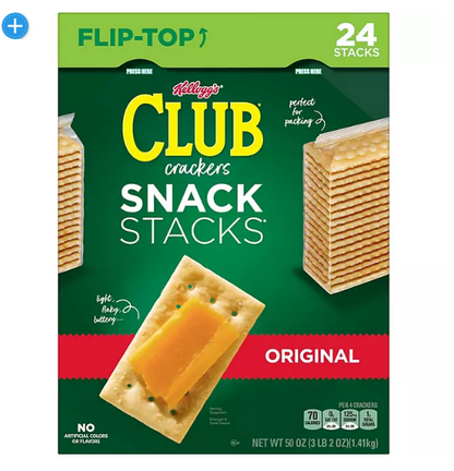 Kellogg's Club Crackers Snack Stacks (2.08 oz., 24 pk.)