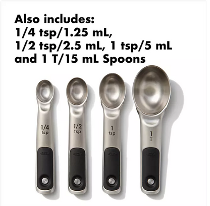 OXO 8-Piece Stainless Steel Measuring Cups and Spoons Set