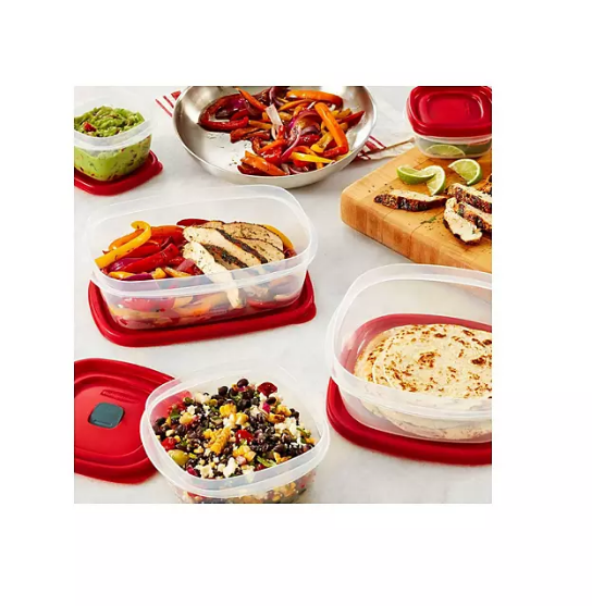 Rubbermaid 50-Piece EasyFindLids Vented Food Storage Set