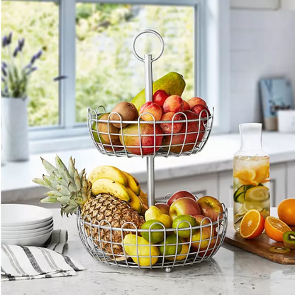 Member's Mark 2-Tier Round Basket Stand (Assorted Colors)