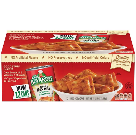 Chef Boyardee Beef Ravioli (15 oz., 24 pk.)