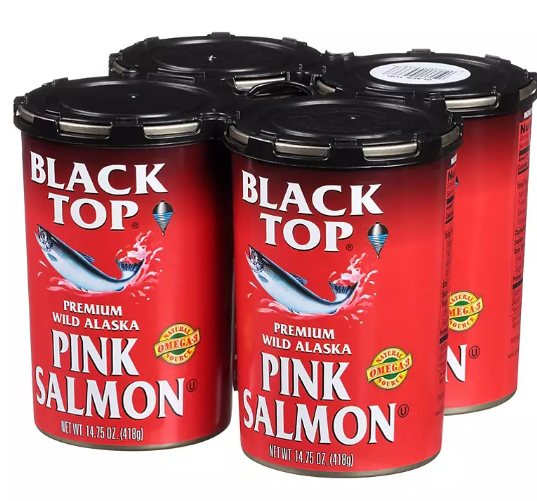 Black Top Premium Wild Alaska Pink Salmon (14.75 oz., 4 pk.)