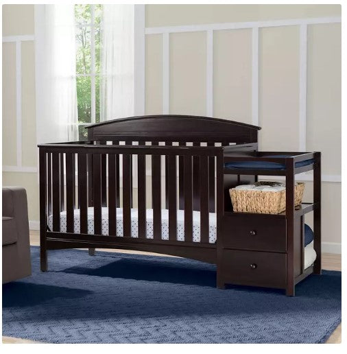 Delta Children Abby Convertible Crib 'N' Changer (Choose Your Color)