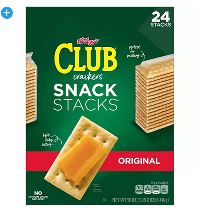 Kellogg's Club Crackers Snack Stacks (2.08 oz., 24 pk.)