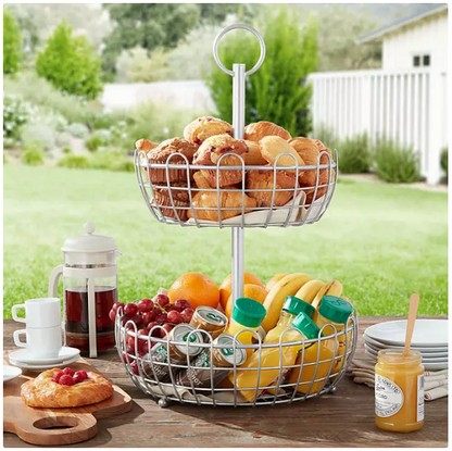 Member's Mark 2-Tier Round Basket Stand (Assorted Colors)