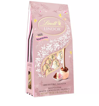 Lindt Lindor Neapolitan White Chocolate Truffles (19 oz.)