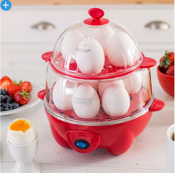 Dash Deluxe 12-Egg Cooker and Steamer (Assorted Colors)