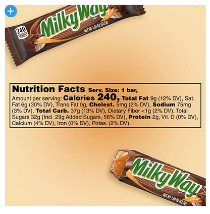 Milky Way Full Size Bulk Chocolate Candy Bars (1.84 oz., 36 ct.)