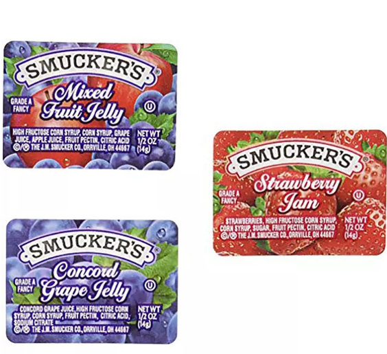 Smucker's Assorted Jelly Cups (0.5 oz., 200 ct.)