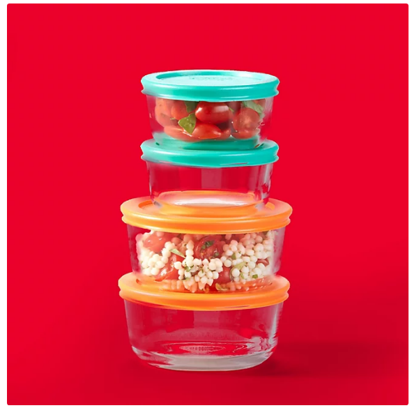 Pyrex Simply Store Glass Food Storage Containers, 30-Piece Set