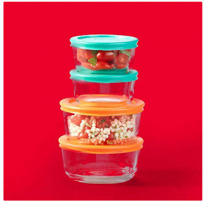 Pyrex Simply Store Glass Food Storage Containers, 30-Piece Set