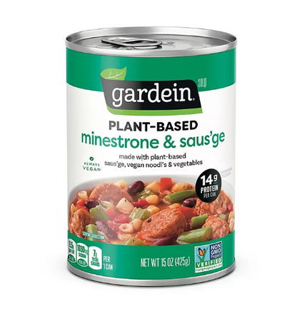 Gardein Plant Based Minestrone & Saus'ge Soup (15 oz., 6 pk.)