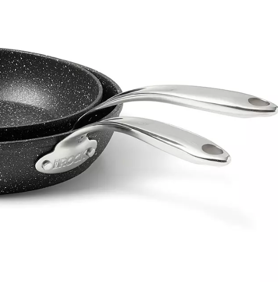 The Rock by Starfrit 2-Piece Fry Pan Set