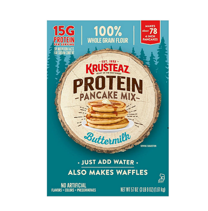 Krusteaz Buttermilk Protein Pancake Mix (57 oz.)