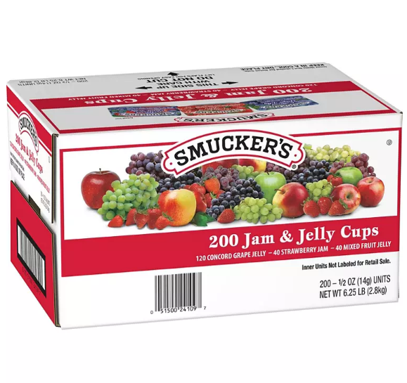 Smucker's Assorted Jelly Cups (0.5 oz., 200 ct.)