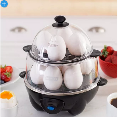 Dash Deluxe 12-Egg Cooker and Steamer (Assorted Colors)