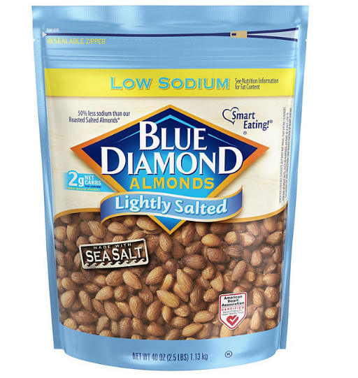 Blue Diamond Lightly Salted Whole Almonds (40 oz.)