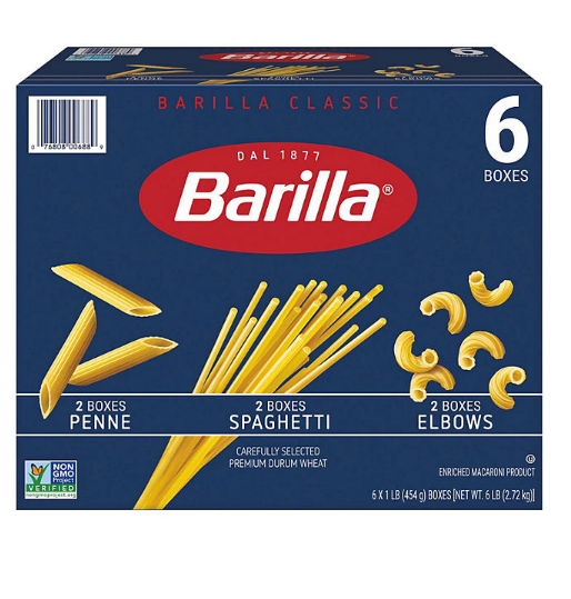 Barilla Pasta Variety Pack (16 oz., 6 pk.)