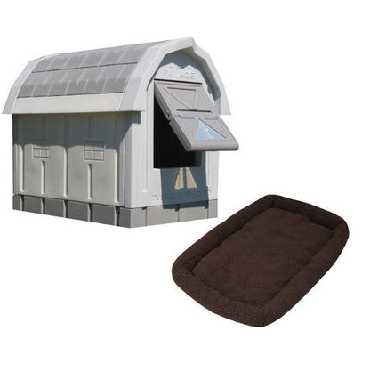 ASL Solutions Grey Insulated Dog Palace & Bed Combo