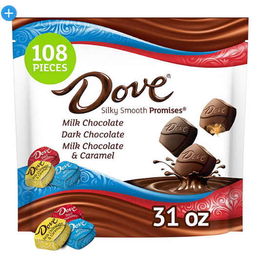 Dove Promises Assorted Milk & Dark Chocolate Candy (31 oz., 108 ct.)