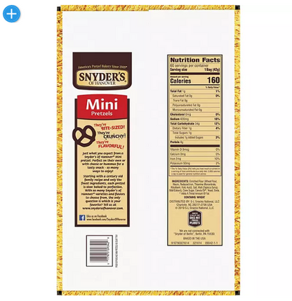 Snyder's Mini Pretzels (1.5 oz., 60 ct.)