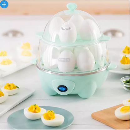 Dash Deluxe 12-Egg Cooker and Steamer (Assorted Colors)