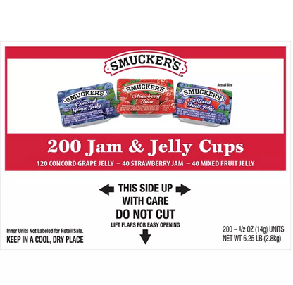 Smucker's Assorted Jelly Cups (0.5 oz., 200 ct.)