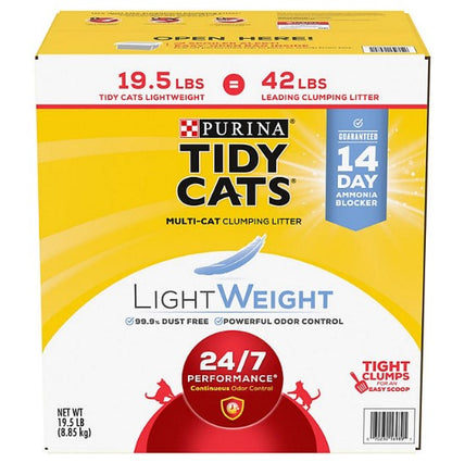 Purina Tidy Cats Light Weight Multi-Cat Clumping Cat Litter (19.5 lbs.)