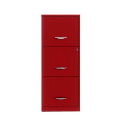 Hirsh 18" Deep 3 Drawer Smart Letter Width Vertical File Cabinet (Assorted Colors)