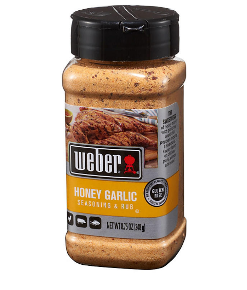 Weber Honey Garlic Seasoning and Rub (8.75 oz.)(2 PK)