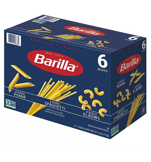 Barilla Pasta Variety Pack (16 oz., 6 pk.)