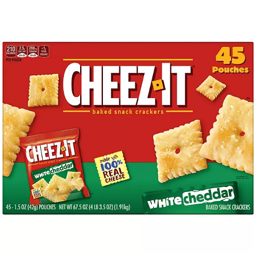 Cheez-It White Cheddar Snack Packs (1.5 oz., 45 pk.)