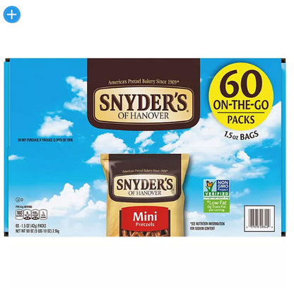 Snyder's Mini Pretzels (1.5 oz., 60 ct.)