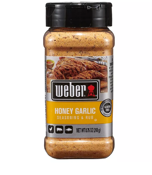 Weber Honey Garlic Seasoning and Rub (8.75 oz.)(2 PK)