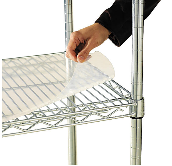 Alera 48" x 24" Shelf Liners for Wire Shelving Units, Clear - 4 pack