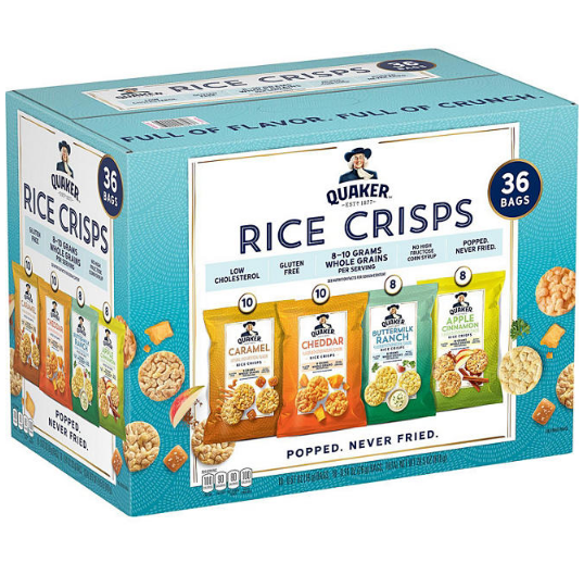 Quaker Rice Crisps Variety Pack (36 pk.)