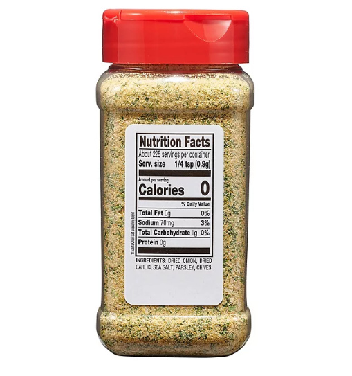 Tone's Onion Salt Seasoning (7.25 oz.)(2 PK)