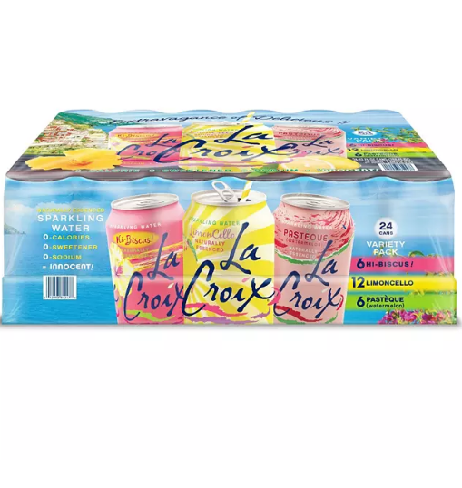 La Croix LimonCello Sparkling Water Variety Pack (12 oz., 24 pk.)