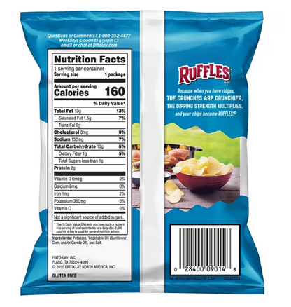 Ruffles Original Potato Chips (1 oz., 50 pk.)