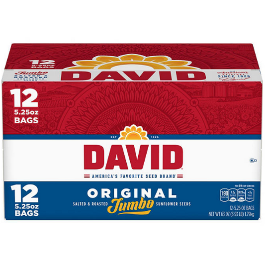 David Jumbo Sunflower Seeds (5.25 oz., 12 ct.)