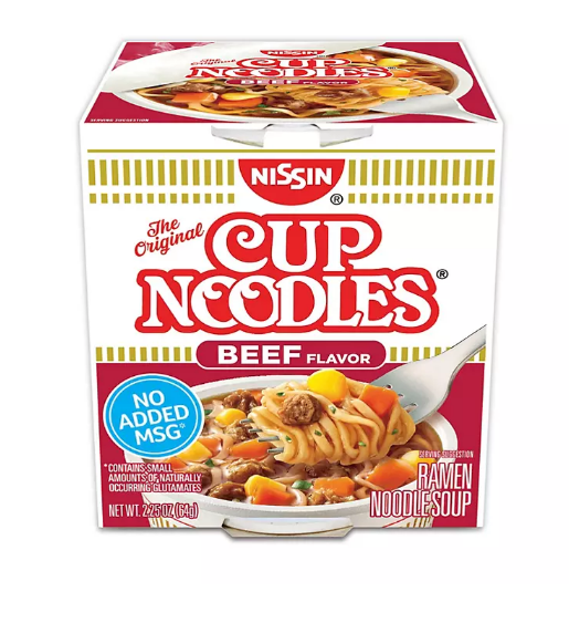 Nissin Beef Cup Noodles (12 pk.)